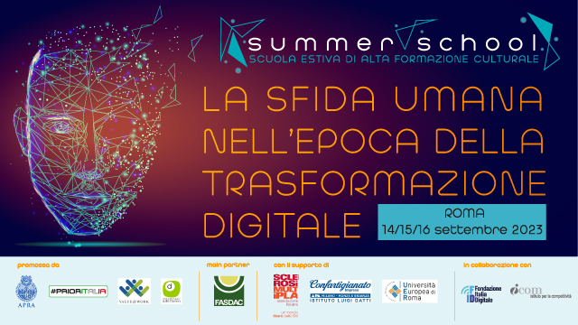 Summer School “La sfida umana nell’epoca della trasformazione digitale” – III edizione